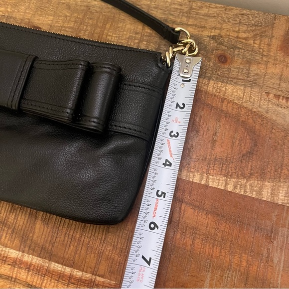 Kate Spade Celina Black Leather Bow Crossbody Bag - Picture 11 of 12